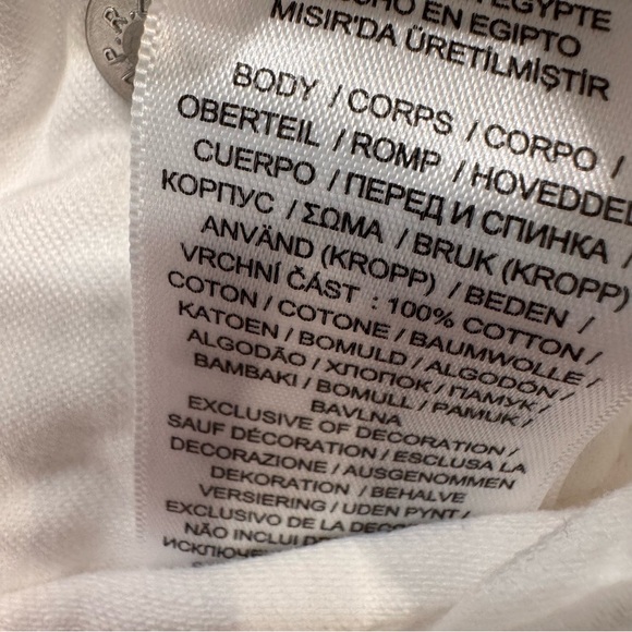 NWT Polo Ralph Lauren Girls White Denim Shorts Raw Hem, adjustable waist Size 4 - Picture 12 of 12